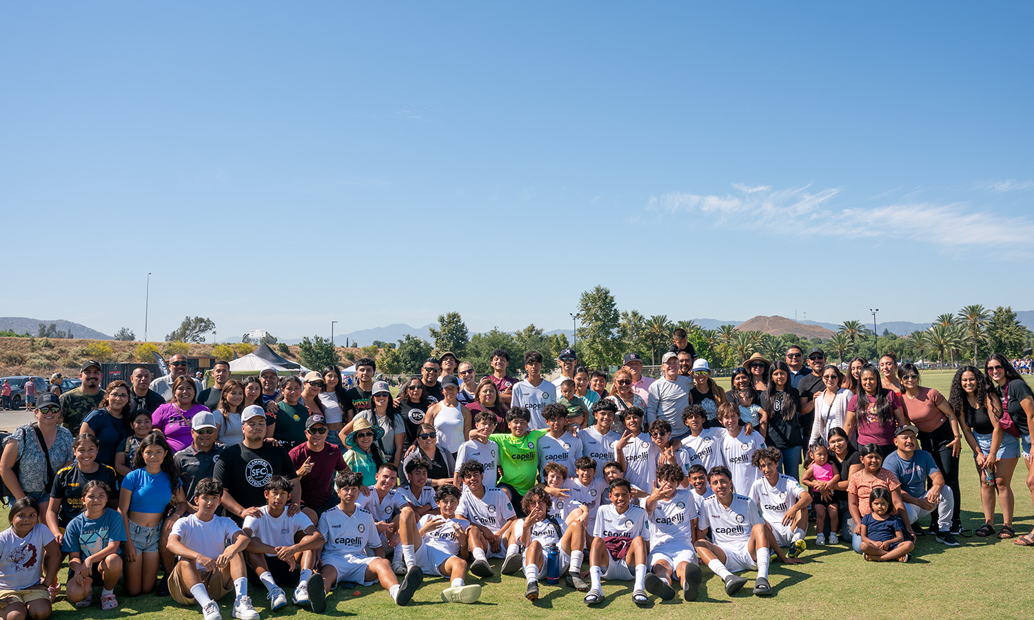 Slammers FC ECNL Boys u15 photo with families