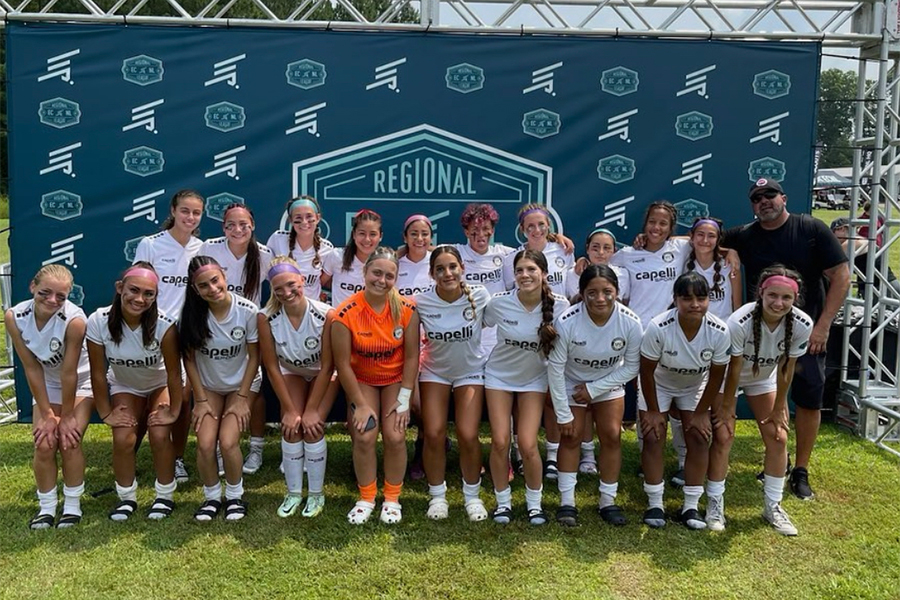 Slammers FC ECNL RL u15 girls celebrate 2023 national championship